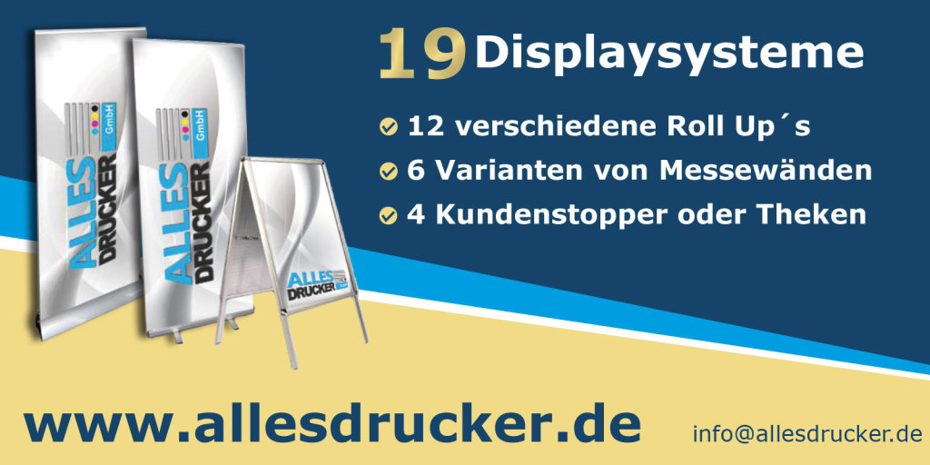 komplette Displayserie vom Allesdrucker